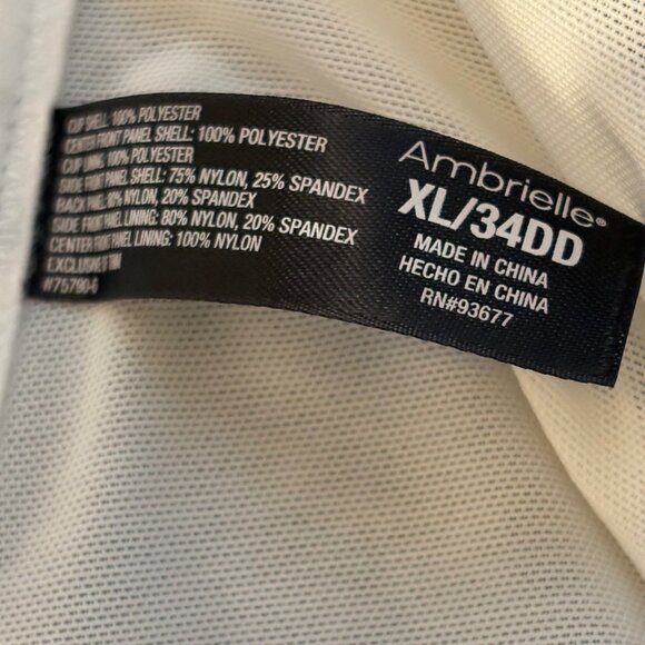 Ambrielle XL/34DD White Lace Bustier Corset With Underwire Support - Picture 2 of 3